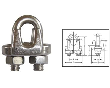 U.S. Type Drop Forged Wire Rope Clips-450D11