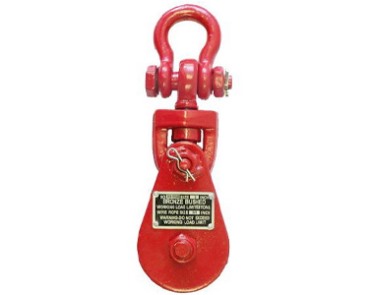 H419 light type champion snatch block with shackle